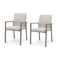 Ibiza Garden Dining Chairs - Set of 2 - Latte