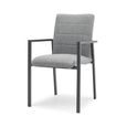 Ibiza Garden Dining Chairs - Set of 2 - Zinc Grey