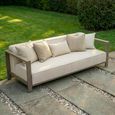 Ibiza Garden Sofa - 3 Seater - Latte