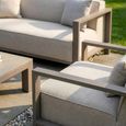 Ibiza Garden Sofa Set - 3 Seater - Coffee Table - Ceramic Top - Latte