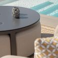 Ethos Garden Grande Corner Set - with Footstool - Coffee Table - Oatmeal