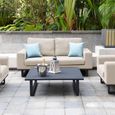 Ethos Garden Sofa Set - 2 Seater - Coffee Table - Oatmeal