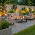 Ethos Garden Sofa Set - 3 Seater - Coffee Table - Oatmeal