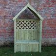 Daisy Garden Arbour - 2 Seater - Trellis Storage - Redwood