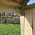 Willow Garden Arbour - 3 Seater - Storage - Redwood