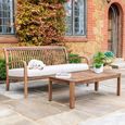 Bolney 2 Seater Sofa - Garden - Acacia Wood