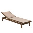 Bolney Adjustable Sling Sunbed - Garden - Acacia Wood