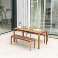 Bolney Backless 4ft Bench - Garden - Acacia Wood