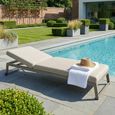 Allure Garden Sun Lounger - Latte