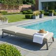 Allure Garden Sun Lounger - Latte