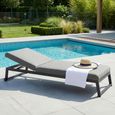 Allure Garden Sun Lounger - Zinc Grey