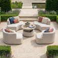 Snug Lifestyle Suite Garden Daybeds - Sofa Set - Rising Table - Latte