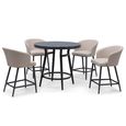 Zen Garden Bar Set - 4 Seater - Oatmeal