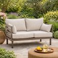 Metro Garden Sofa - 2 Seater - Cafe