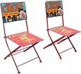 2 x Kufri Hand Painted Iron Circus Folding Chair