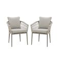 Monaco Garden Dining Armchair - Set of 2 - Cool Linen