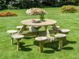 Pine Gleneagles Garden Dining Table - 8 Seater - 188cm