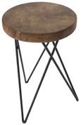 Belfort Teak Wood Round Stool