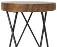 Belfort Teak Wood Round Stool