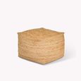 Cerney Jute Square Foot Stool Natural