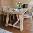Chilford Outdoor Solid Wood Table and Dining Chair Set Large