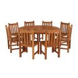 Churn Outdoor Teak Table 160cm and 8 Grisdale Chairs