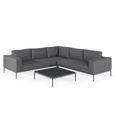 Clearance - Maze Eve Flanelle Corner Garden Sofa Group - FSS16378