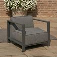 Ibiza Garden Armchair - Zinc Grey