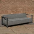 Ibiza Garden Sofa - 3 Seater - Zinc Grey