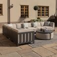 Ibiza Large Corner Garden Sofa Set - Oatmeal