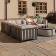 Ibiza Medium Corner Garden Sofa Set - Oatmeal