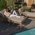 Martinique Garden Double Sunlounger Set - Light Brown
