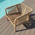 Martinique Garden Lounge Chair - Light Brown