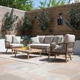 New Bali Garden Lounge Set - 3 Seater - Sandstone