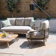 New Bali Garden Lounge Set - 3 Seater - Sandstone