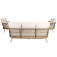 New Bali Garden Lounge Set - 3 Seater - Sandstone