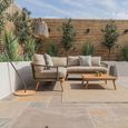 New Bali Corner Garden Sofa Set - Sandstone