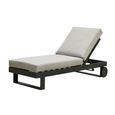 New York Garden Sunlounger - Single - Dove Grey