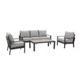 Vancouver Garden Sofa Set - 3 Seater - Dove Grey