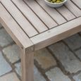 Porthallow Outdoor Armchair and Table Set Natural Acacia Wood