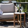 Terracina Round Garden Bistro Set - 2 Seater - Beige Rope