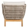 Terracina Garden Sun Lounger - Beige Rope