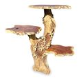 Driftwood Beehive Lamp Table - 8 Bees - with 3 Shelves