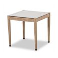 Burford Square Garden Side Table - Wood