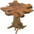 Teak Root Side Table - Mushroom