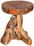 Teak Root Side Table - Round