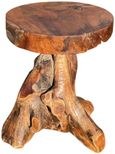Teak Root Side Table - Round