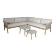 Martinique Corner Garden Sofa Set - Light Brown