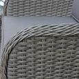 Paris Garden Imperial Companion Set - 2 Seater - Grey - Rattan