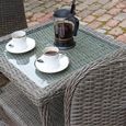 Paris Garden Imperial Companion Set - 2 Seater - Grey - Rattan